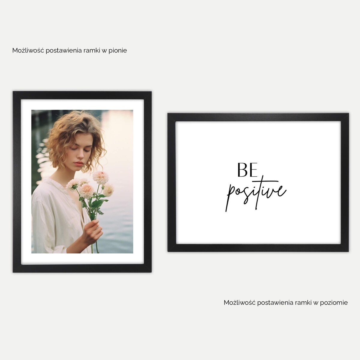 Czarna ramka na zdjęcia w rozmiarze 30x40 cm