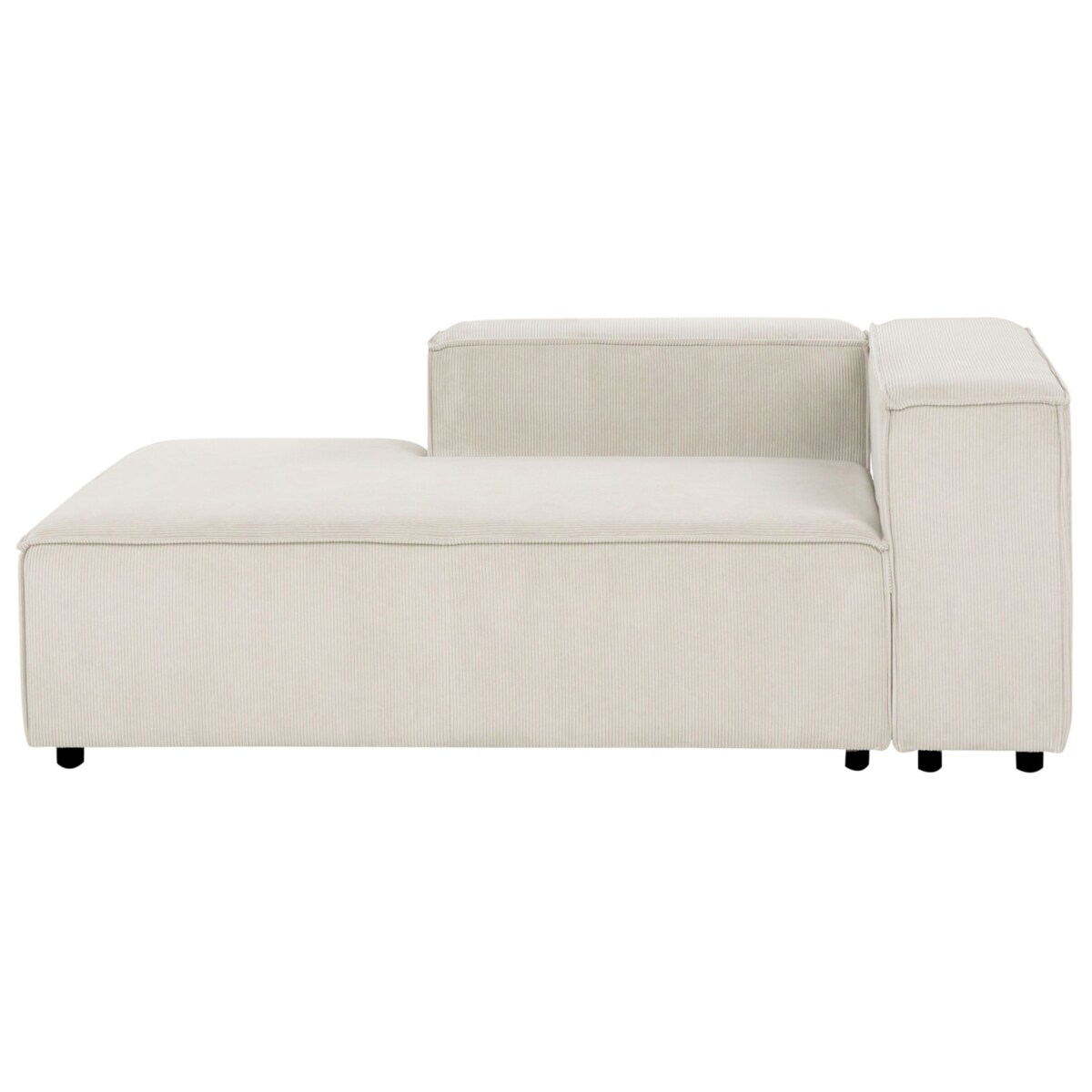 Szezlong ARDAL Sztruks Złamana biel Prawostronny