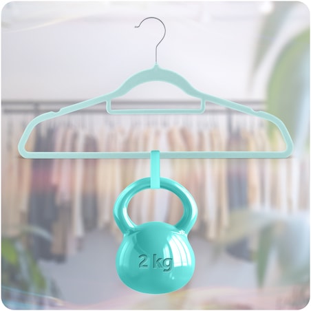 Wieszaki na ubrania welurowe do szafy zestaw 20szt. Massido