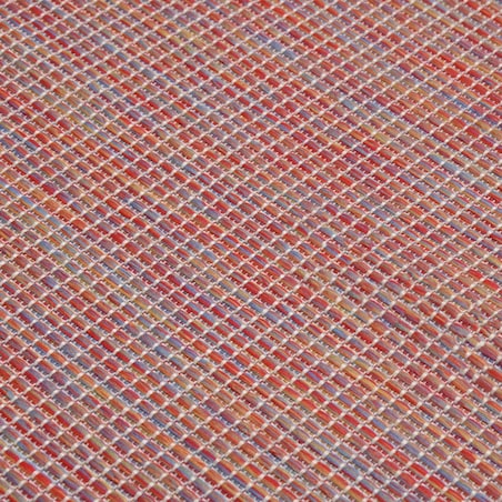 vidaXL Dywan zewnętrzny o płaskim splocie, 160x230 cm, czerwony