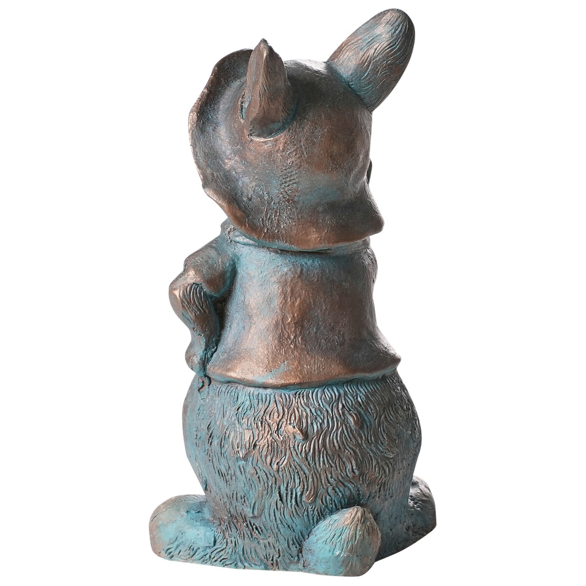 Figurka ogrodowa KONAKRY Królik 37 cm Brązowy