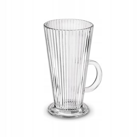 6x KUBEK szklanka 300 ml na herbatę kawę latte desery wysoka na nóżce