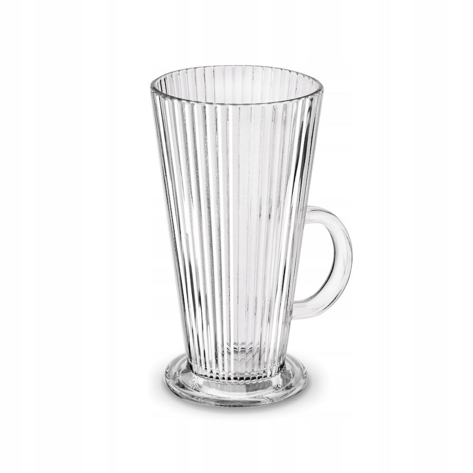 6x KUBEK szklanka 300 ml na herbatę kawę latte desery wysoka na nóżce