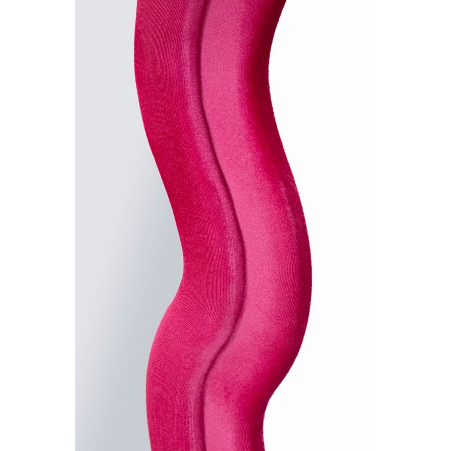 Lustro ścienne Miki Fuchsia, kolor fuksja, płyta MDF i poliester, 60 x 4 x 160 cm, styl glamour, do salonu i przedpokoju, Mauro Ferretti