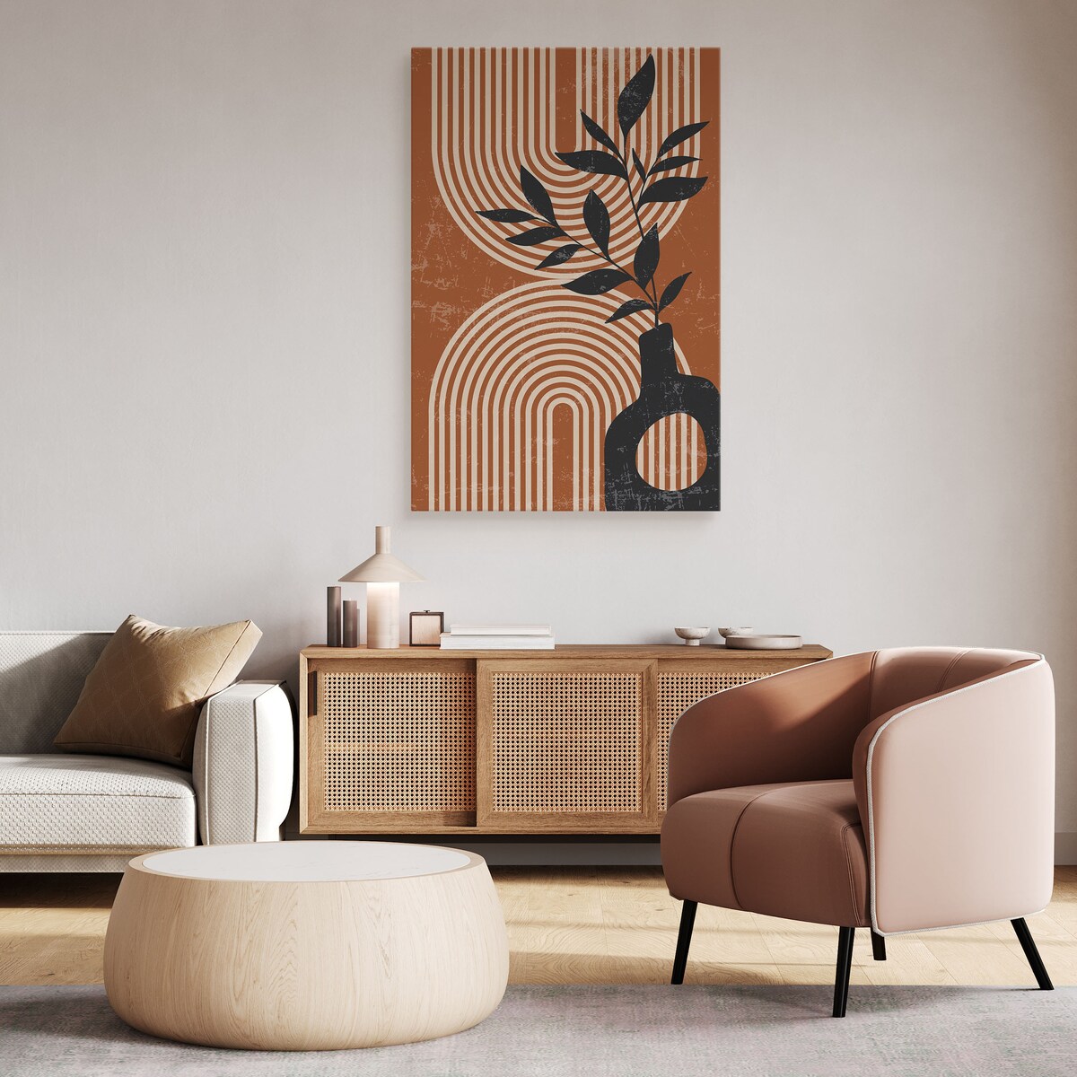 Obraz Gałązki w Wazonie Boho 80x120cm