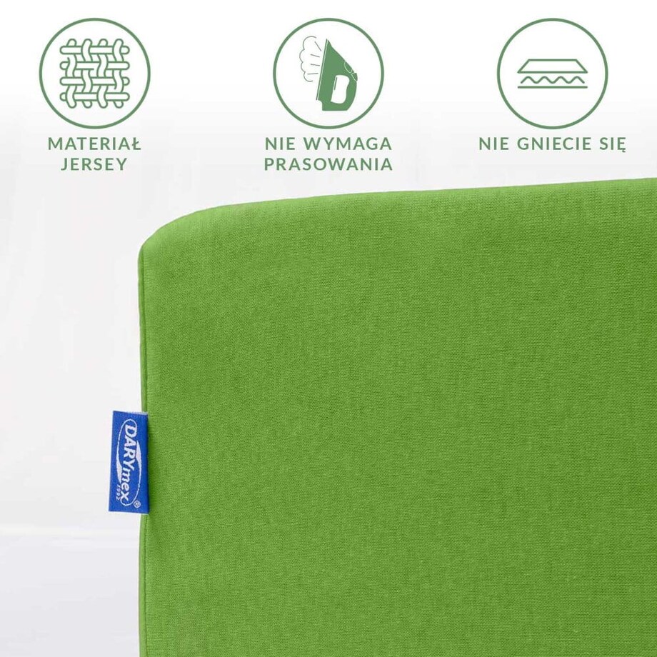 Prześcieradło jersey z gumką 120x200 kolor Kaktus