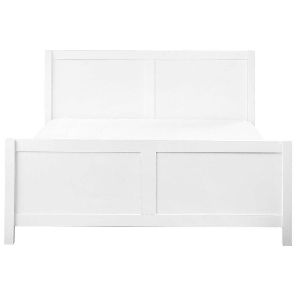 Łóżko Drewno CHAMPAGNAT 160 x 200 cm Biały