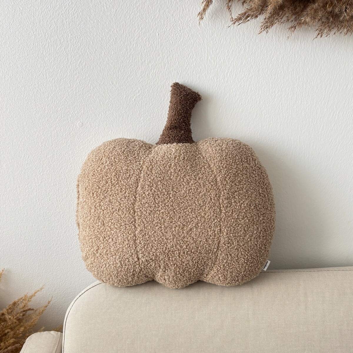 Poduszka jesienna Dynia boucle beż