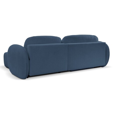 Nowoczesny narożnik rozkładany OLIVIO prawy - granatowy