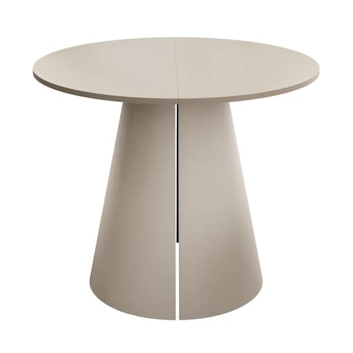 Okrągły stół rozkładany LAVA, średnica 120cm, kaszmir / kaszmir mat