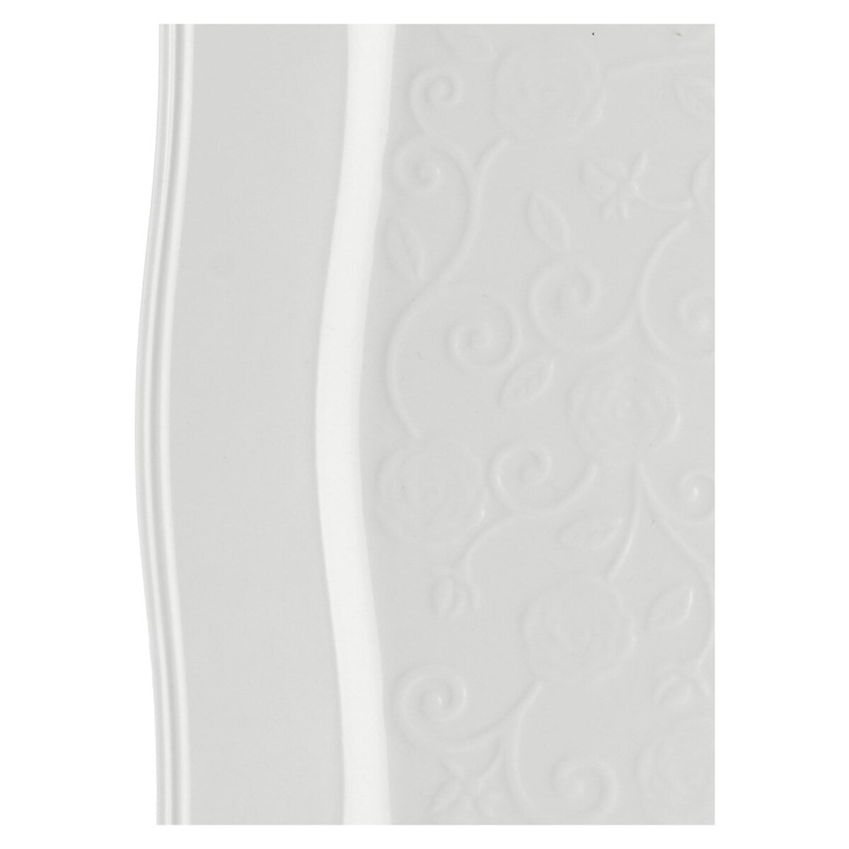 Zestaw 6 talerzy kwadratowych Florentina - Biały, 26.5 cm