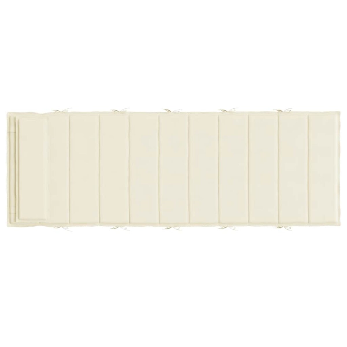 vidaXL Poduszka na leżak, kremowa, 180x60x4 cm, tkanina Oxford