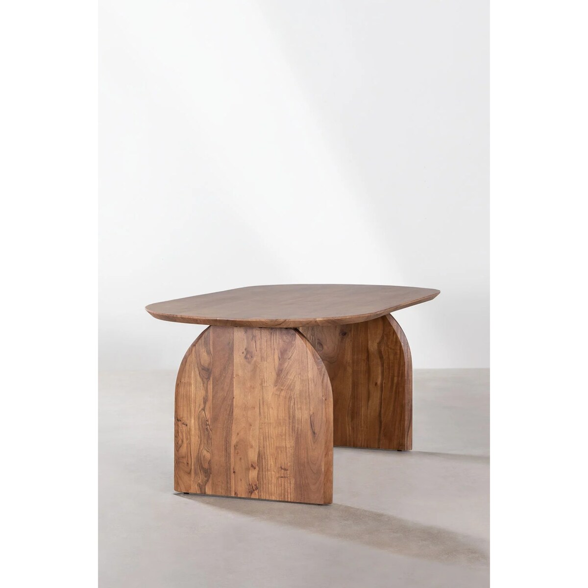 Duży stół drewno akacjowe Delta 200x105 cm brązowy