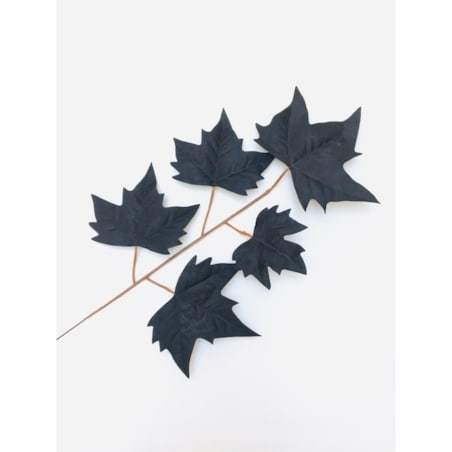 LIŚĆ PIK dodatek do bukietu stroika CZARNY kompozycja sztuczny gałązka klon