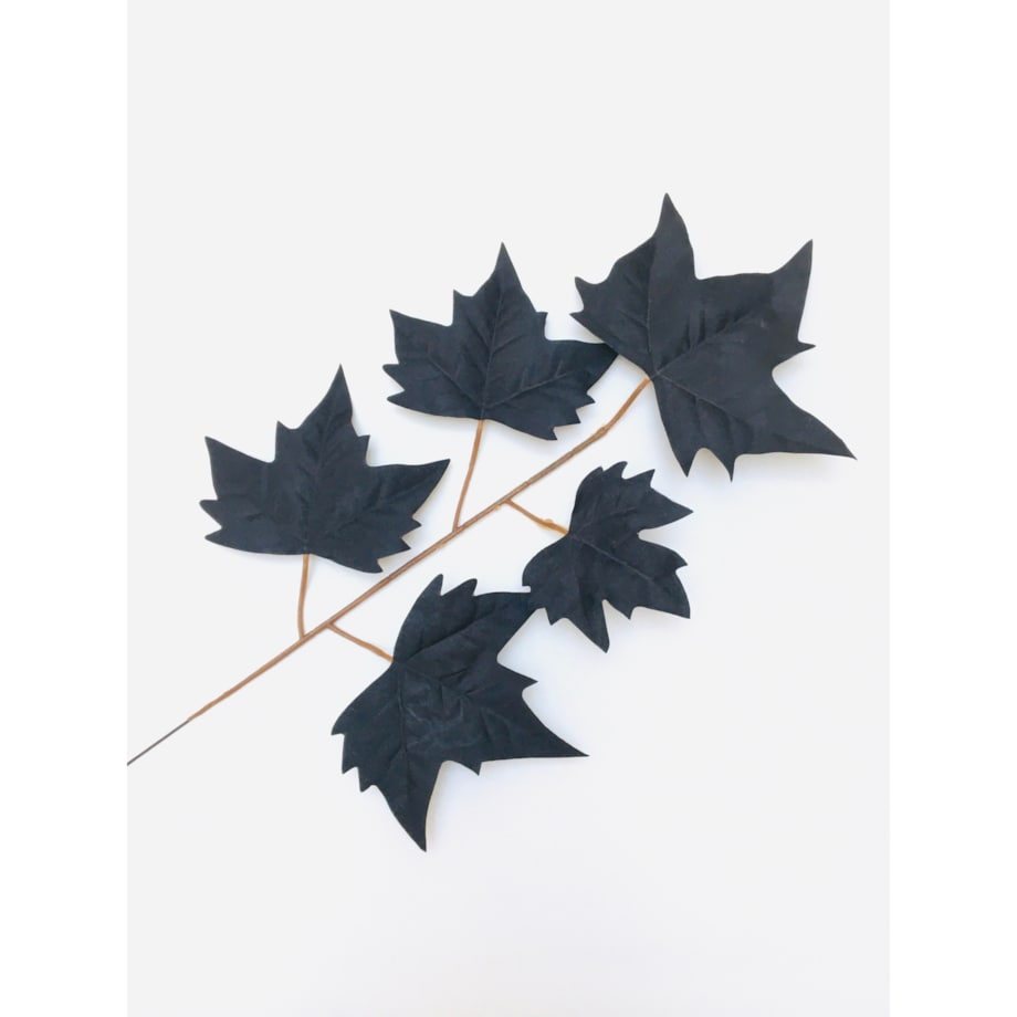 LIŚĆ PIK dodatek do bukietu stroika CZARNY kompozycja sztuczny gałązka klon