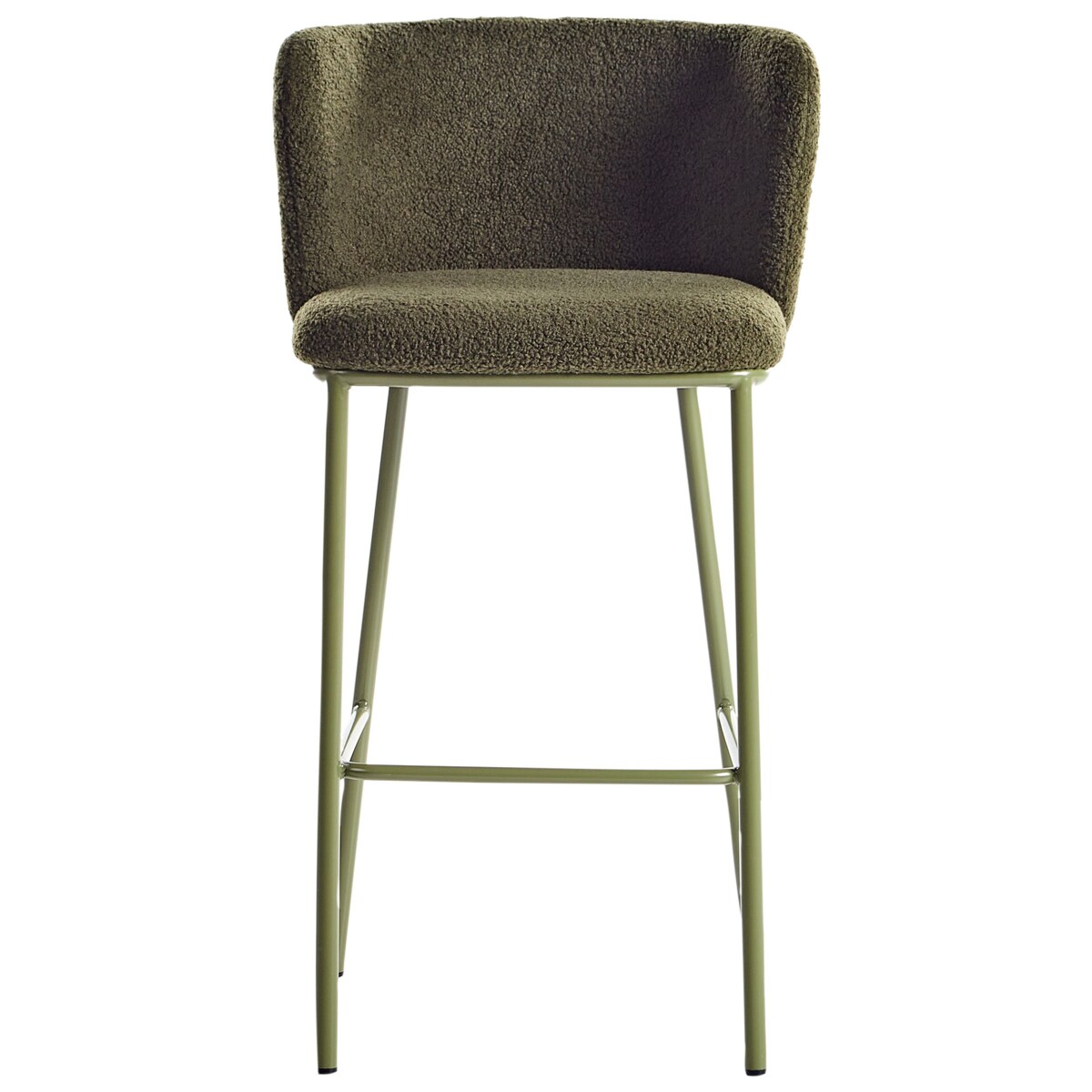 Zestaw 2 krzeseł barowych MINA Zielony