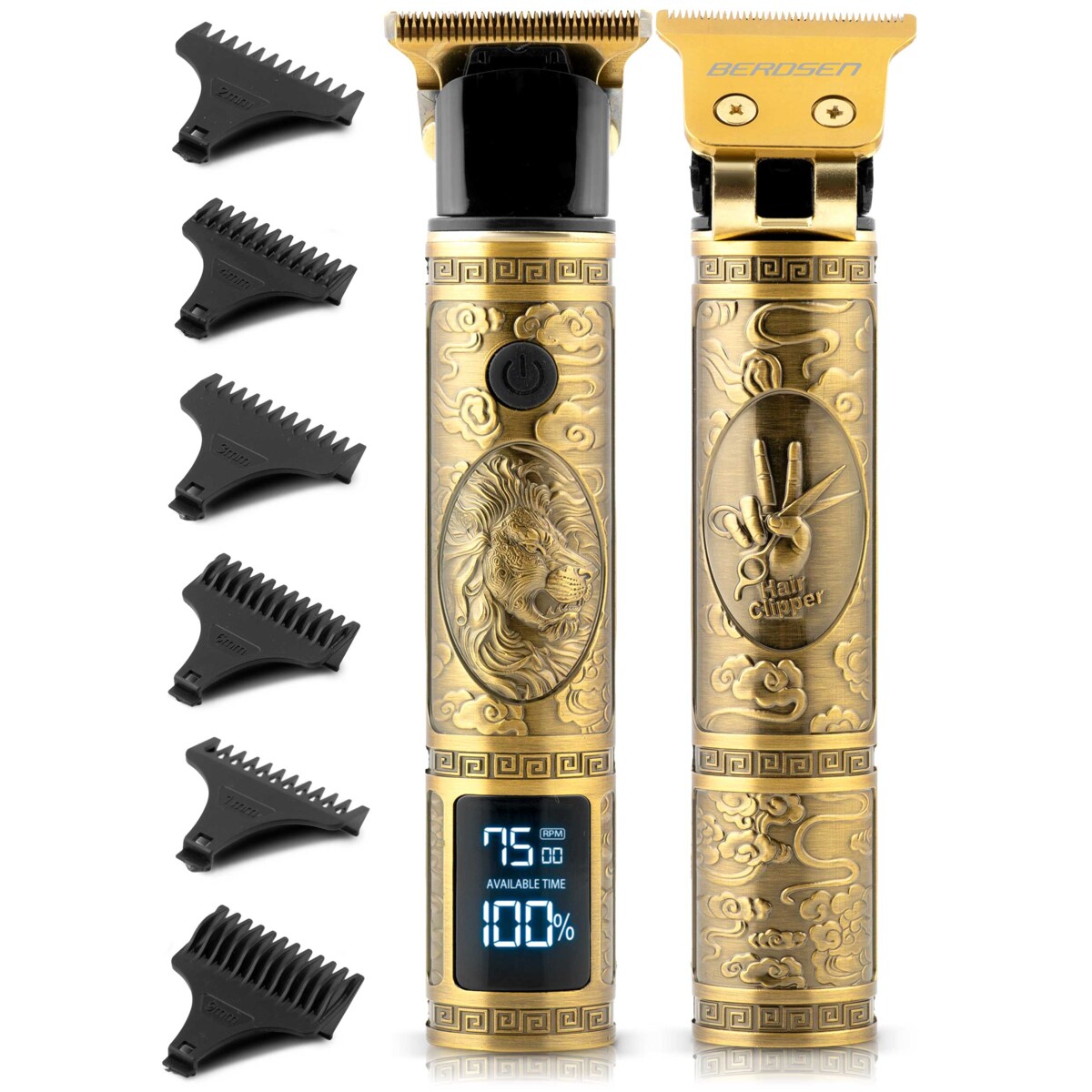 Maszynka do strzyżenia włosów brody Berdsen BD-261 złota Lew