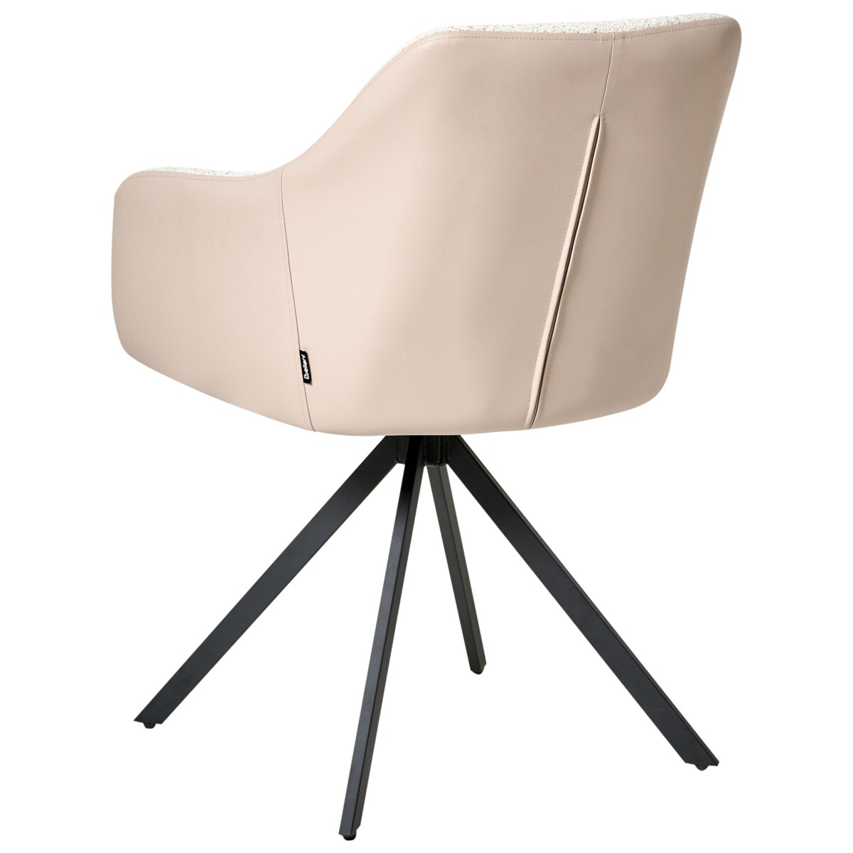 Zestaw 2 krzeseł do jadalni LITHIA Boucle Jasnobeżowy