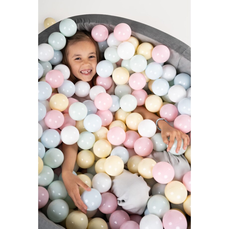 PASTELOWE piłki do suchego basenu - 80 sztuk