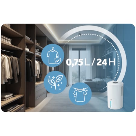 Osuszacz powietrza pochłaniacz wilgoci 60W timer led 353000 Berdsen