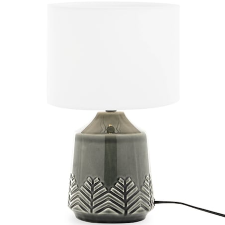 KONSIMO HYSSO Lampa stołowa ozdobna 2szt. kolor szary