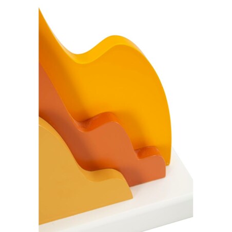 Lampa stołowa Color - A, kolor wielokolorowy, płyta MDF, żelazo i tkanina, 30 x 30 x 57 cm, 1 x E27, max. 40 W, do salonu i sypialni, Mauro Ferretti
