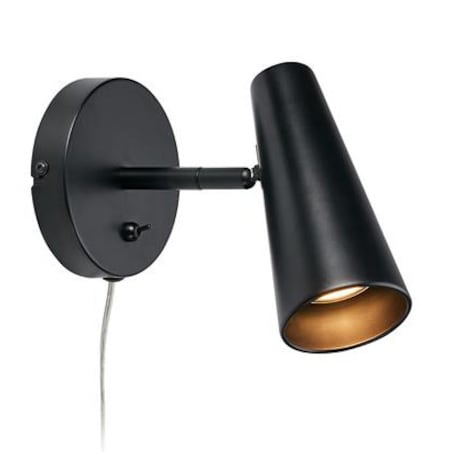 Ścienny spot sypialniany Crest 108200 kinkiet do czytania czarny