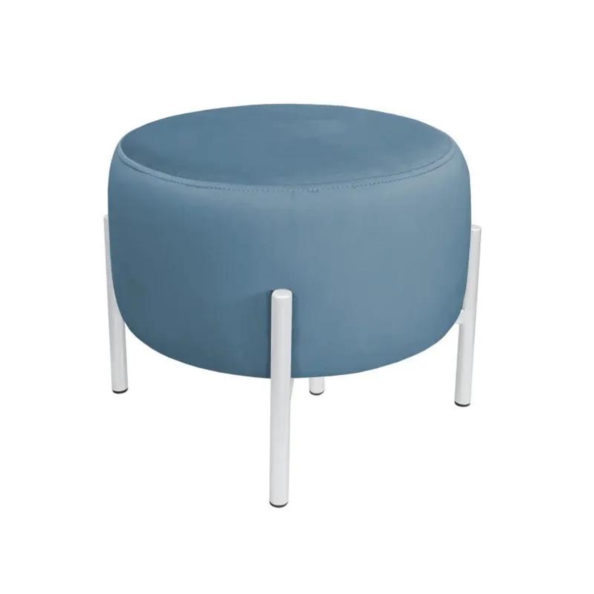 Pufa WILFRED MG VELVET ciemnoniebieska/biała