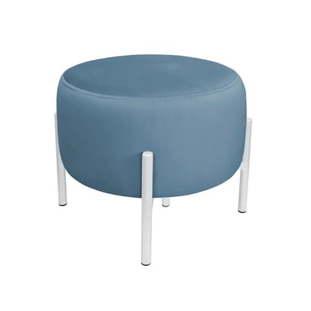 Pufa WILFRED MG VELVET ciemnoniebieska/biała