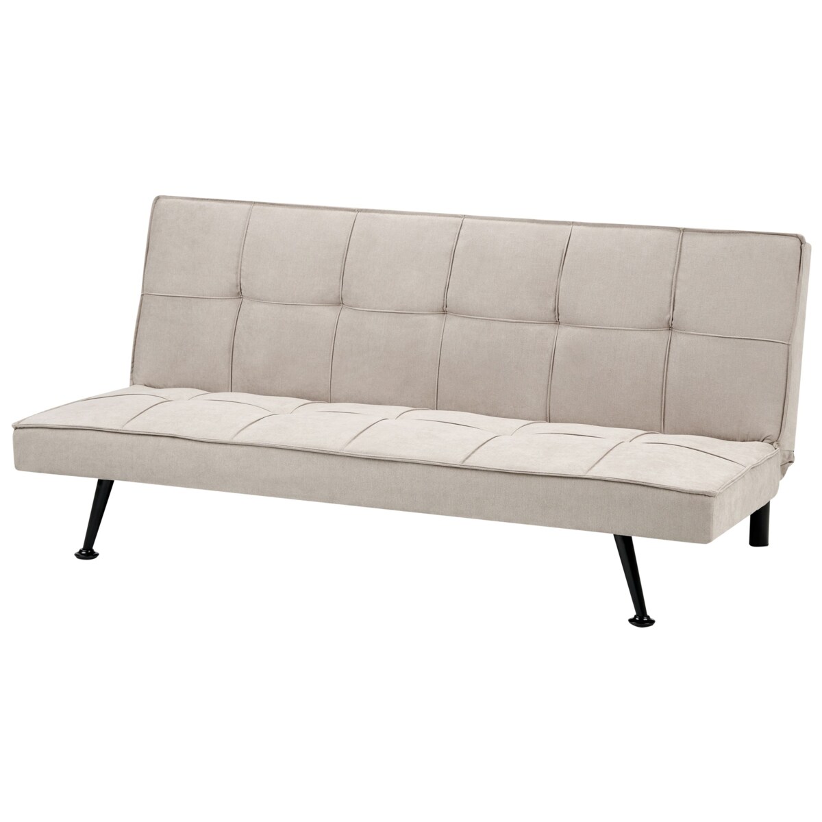 Sofa rozkładana HASLE Beżowy Tkanina