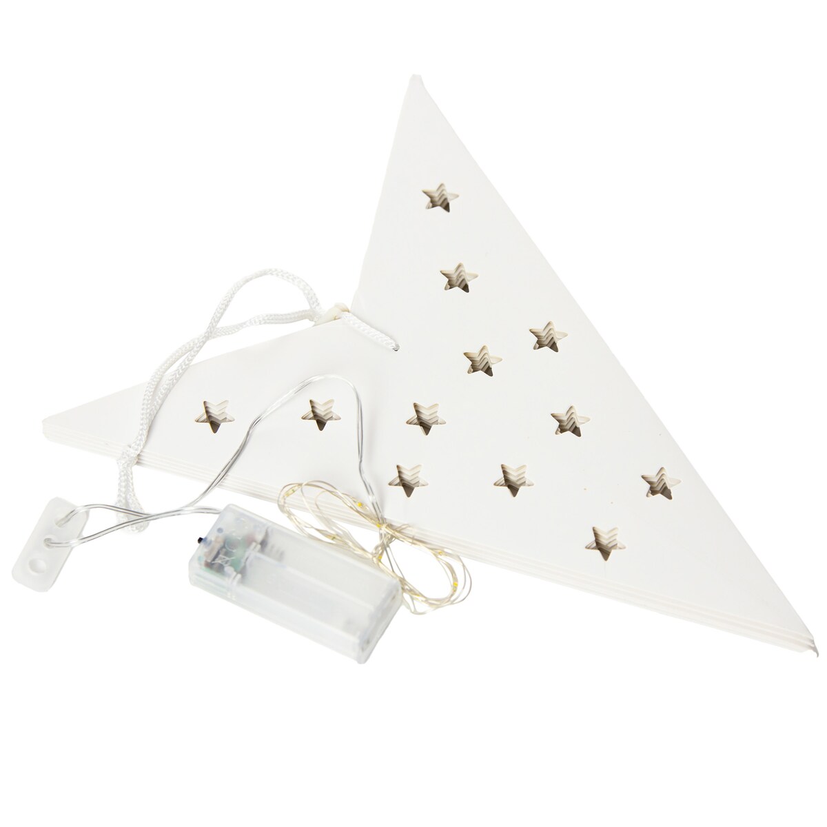 Gwiazda LED z papieru, ozdoba świąteczna, 60 cm