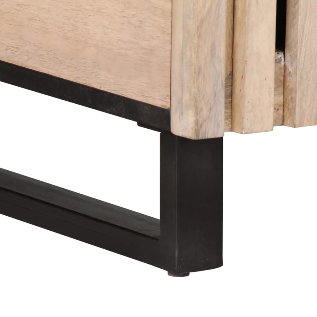 vidaXL Stolik kawowy, biały, 80x51x40 cm, lite drewno mango