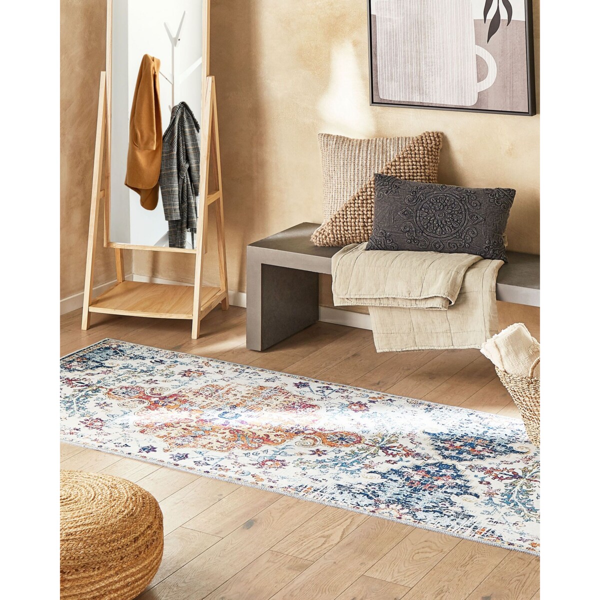 Dywan 80 x 240 cm wielokolorowy ENAYAM