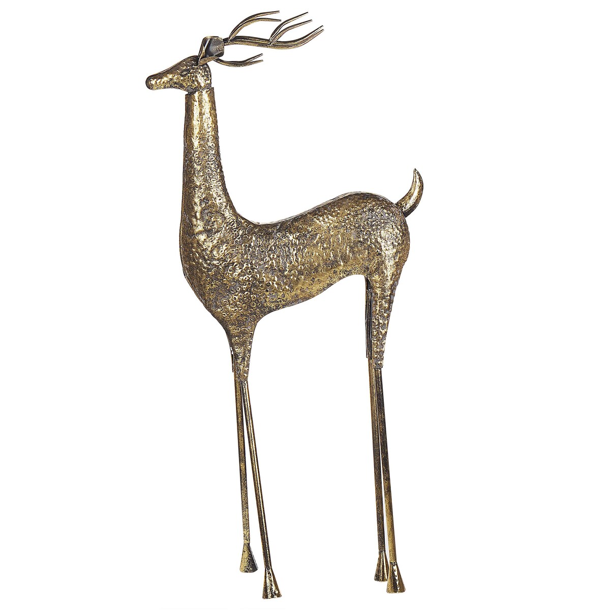 Dekoracja świąteczna podłogowa PELLO Renifer 126 cm Złoty