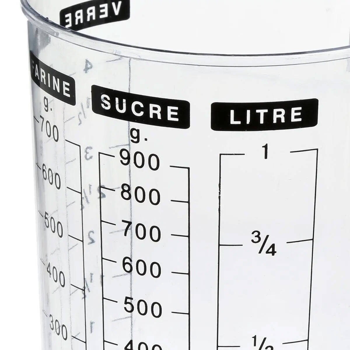Miarka kuchenna do produktów sypkich, 2 komory, tworzywa sztuczne