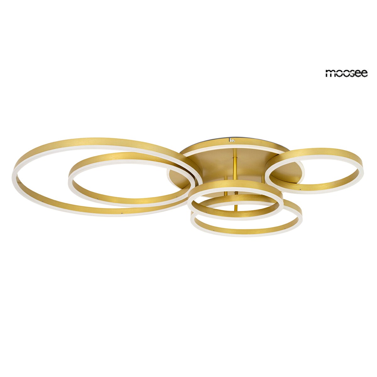 MOOSEE lampa sufitowa / plafon RINGS 6 złota