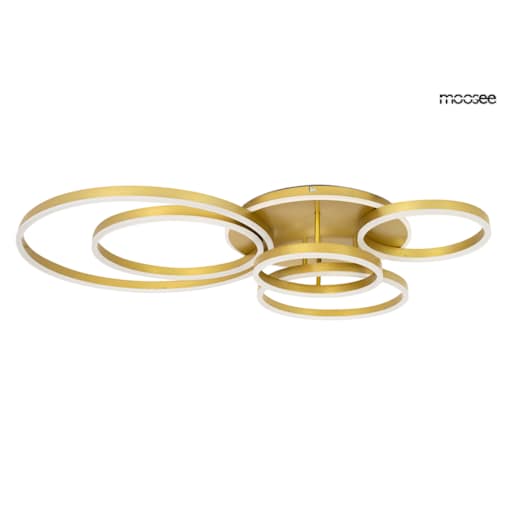 MOOSEE lampa sufitowa / plafon RINGS 6 złota