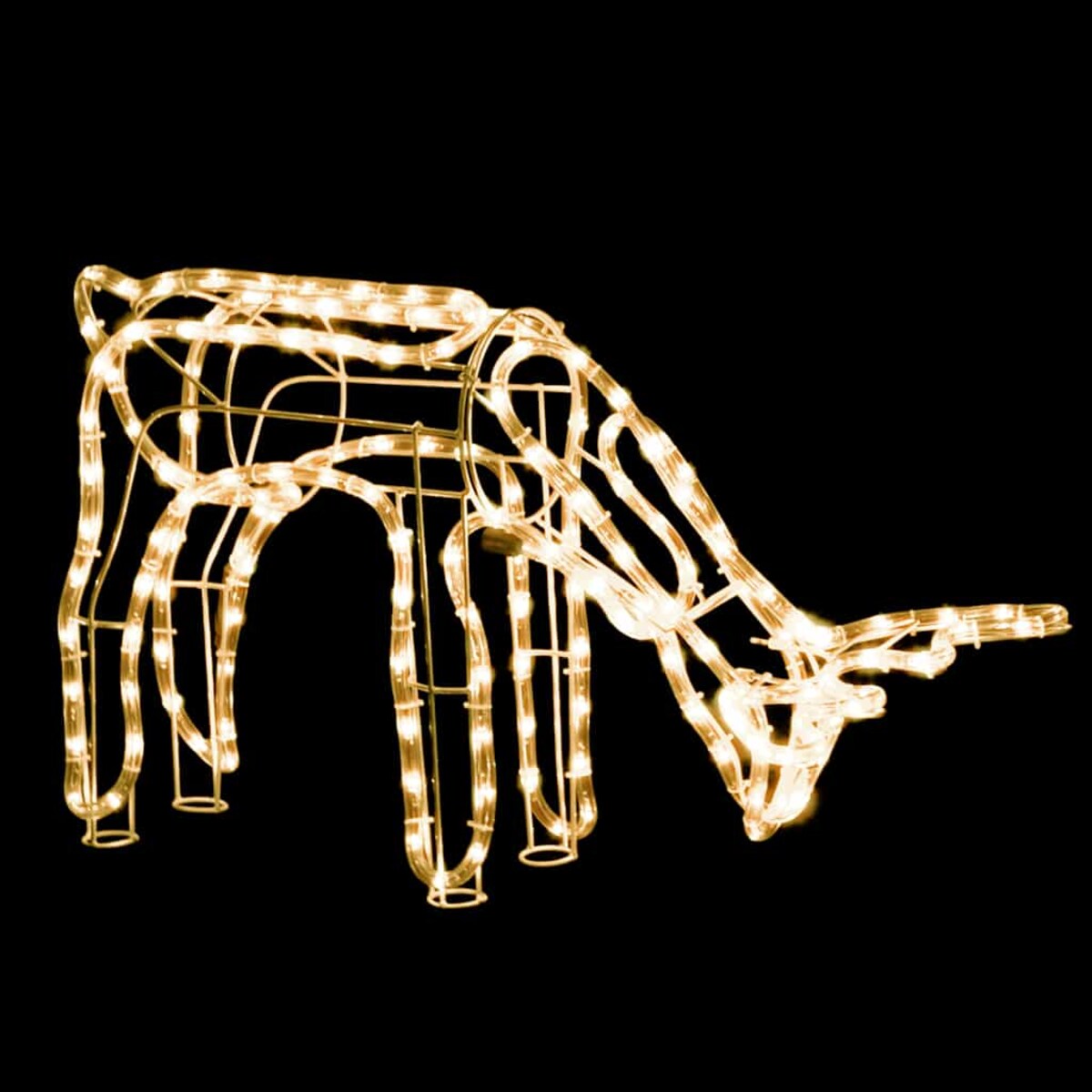 vidaXL Świąteczna dekoracja w kształcie renifera, ciepła biel