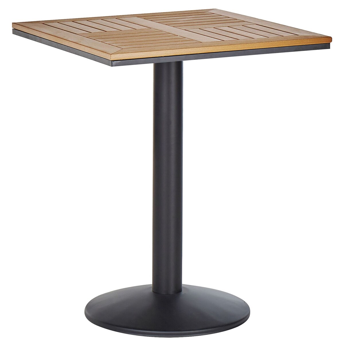Stolik bistro PALMI 60 cm 60 cm Imitacja drewna Brązowy