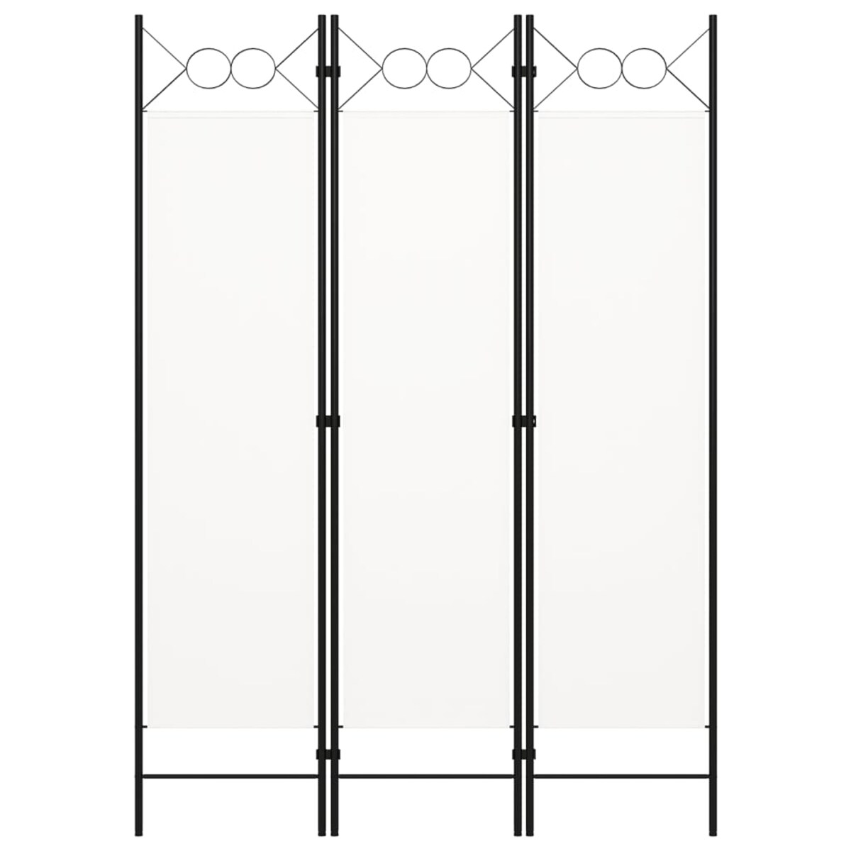 vidaXL Parawan 3-panelowy, biały, 120 x 180 cm