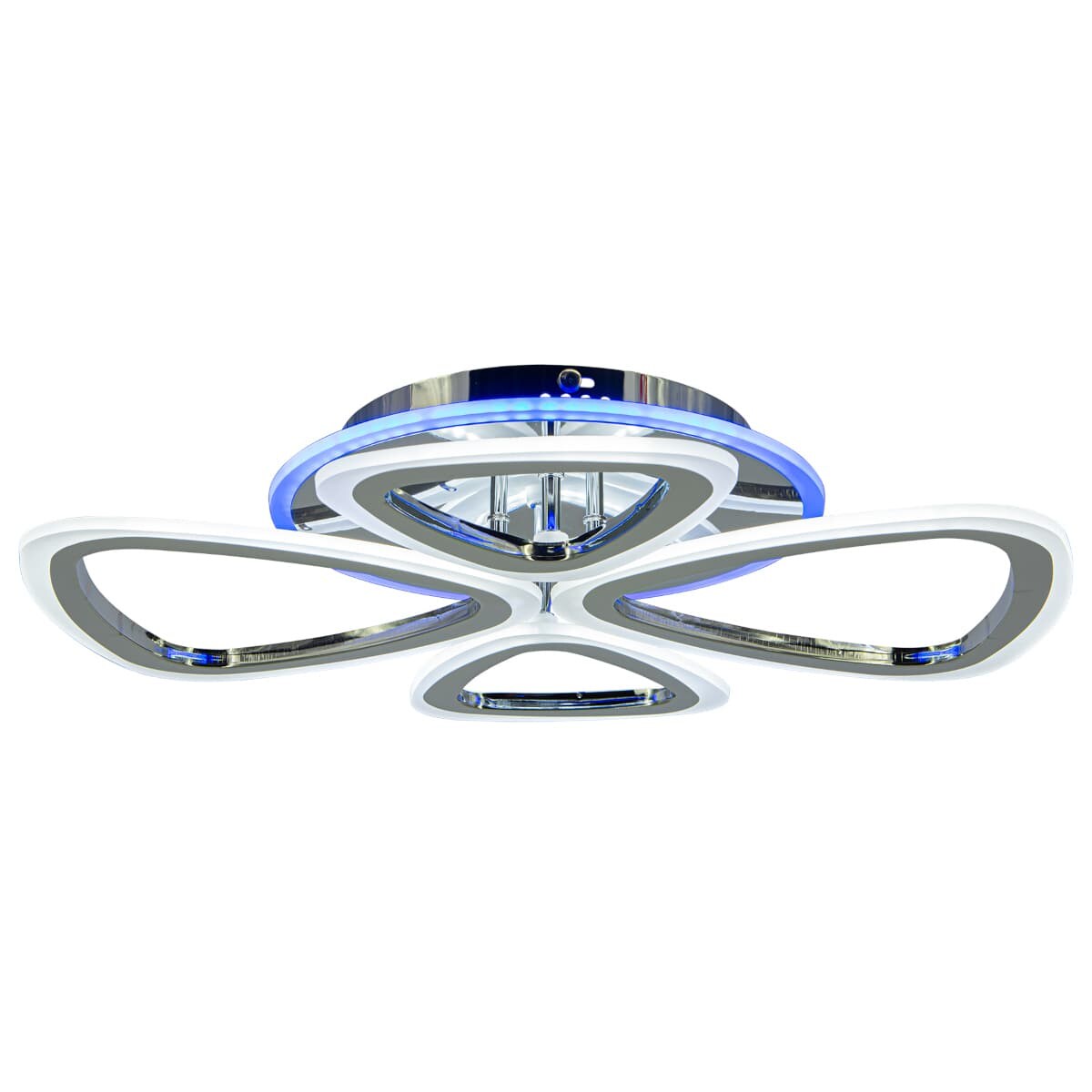 Lampa sufitowa ledowa Oslo DRS2013 8C LED 77W do salonu chromowana