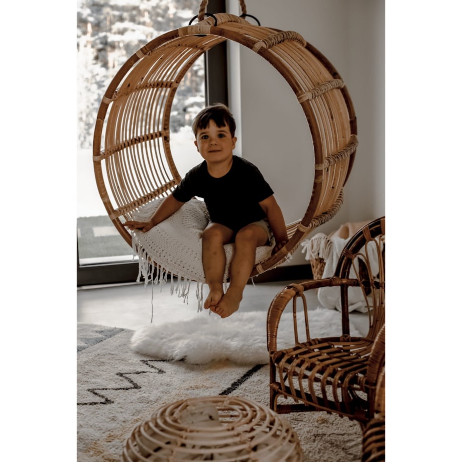 Rattanowy fotel wiszący Kai Junior Monnarita