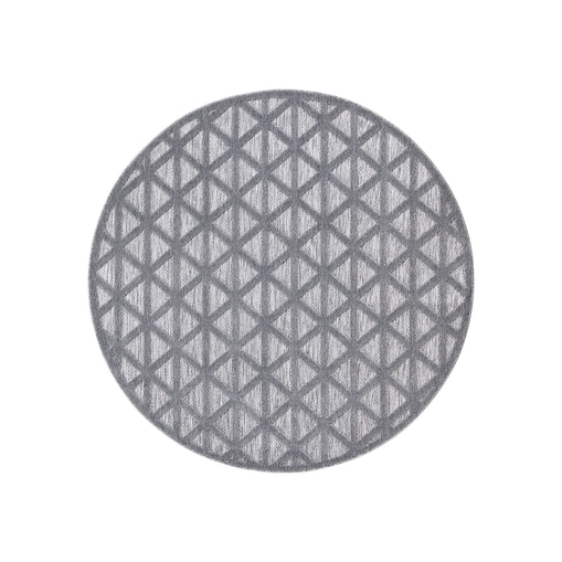 Dywan okrągły na zewnątrz i do wnętrz Sanori 4460 Antracyt 200x200