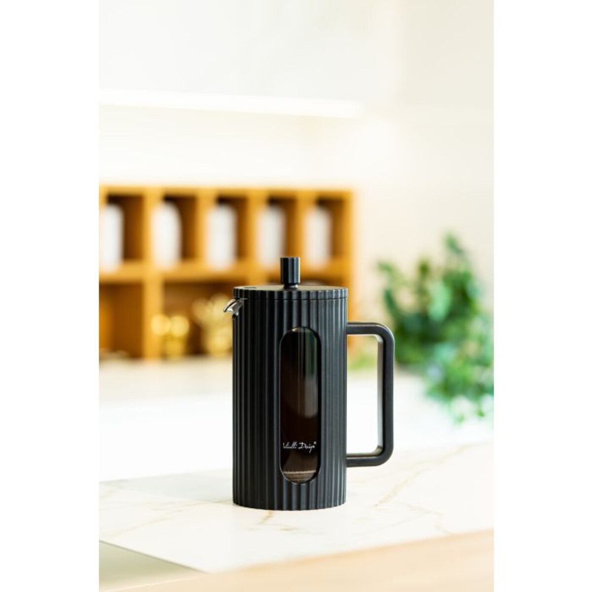 Zaparzacz do kawy i herbaty 1000 ml Livio czarny 0725