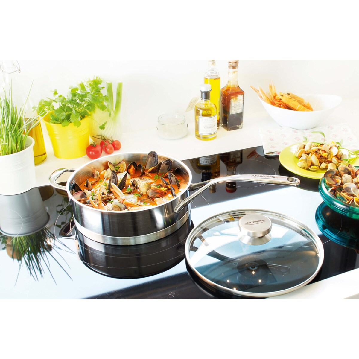 Rondelek niski z 2 uchwytami Demeyere Atlantis 7 - 2.8 ltr