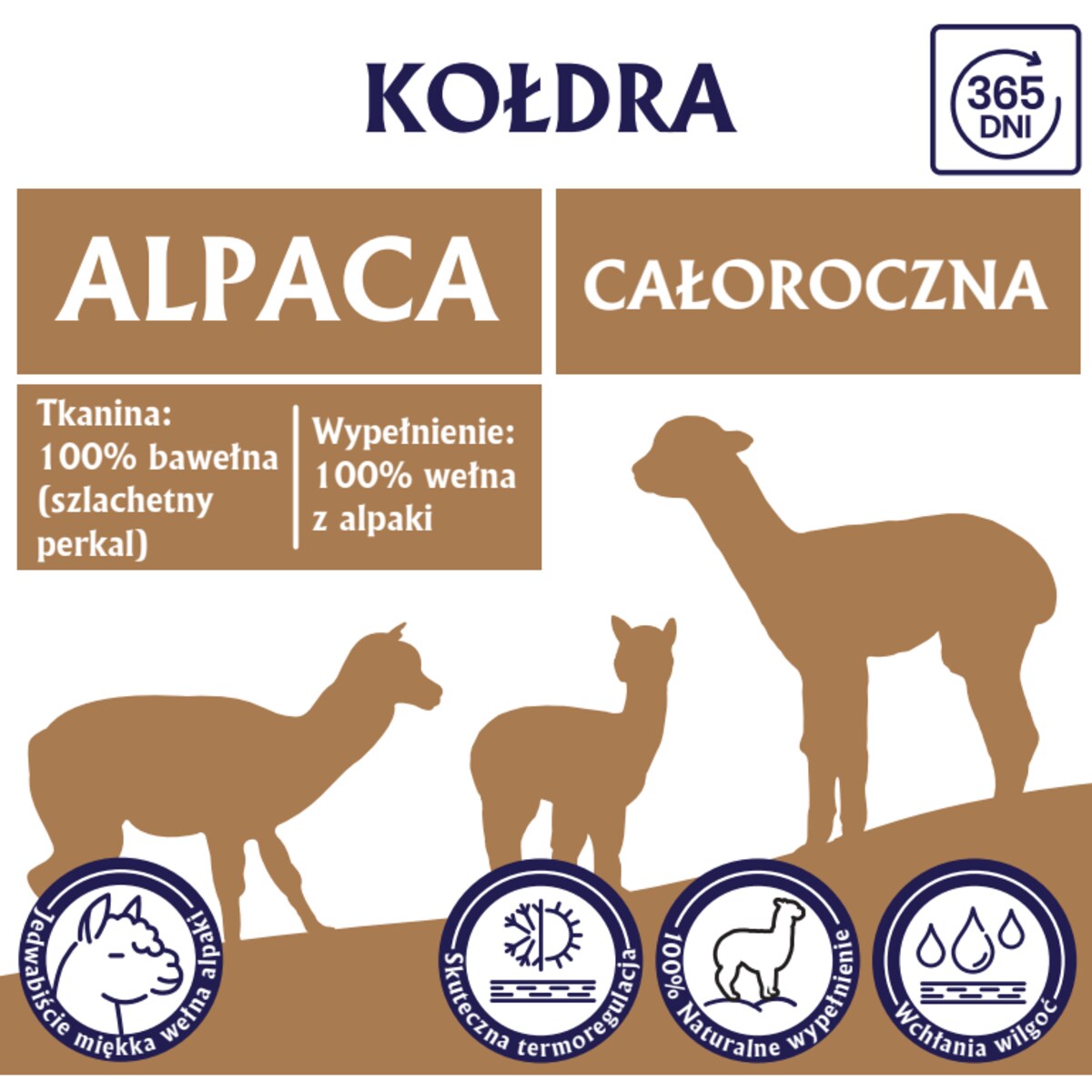 Kołdra całoroczna 135x200 ALPACA Senna Home