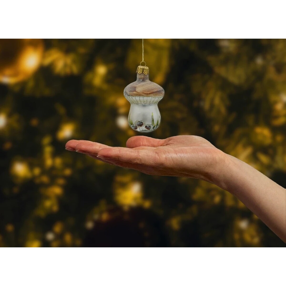 Bombka choinkowa: Borowik z trzema grzybkami