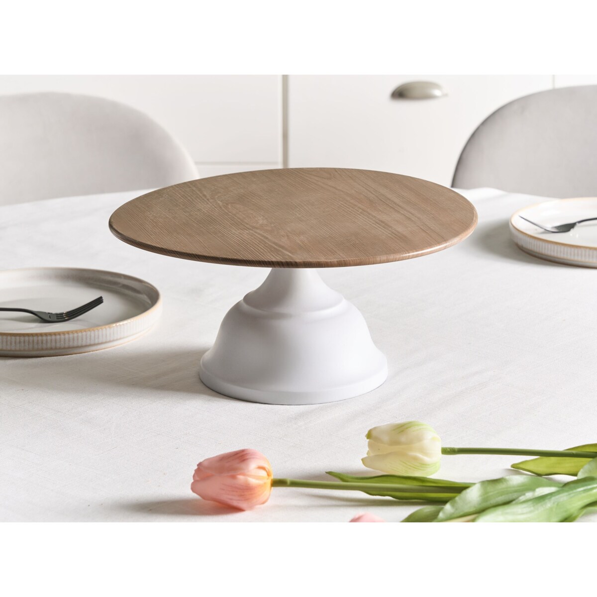 Patera na ciasto BRIOCHE Metal Biały