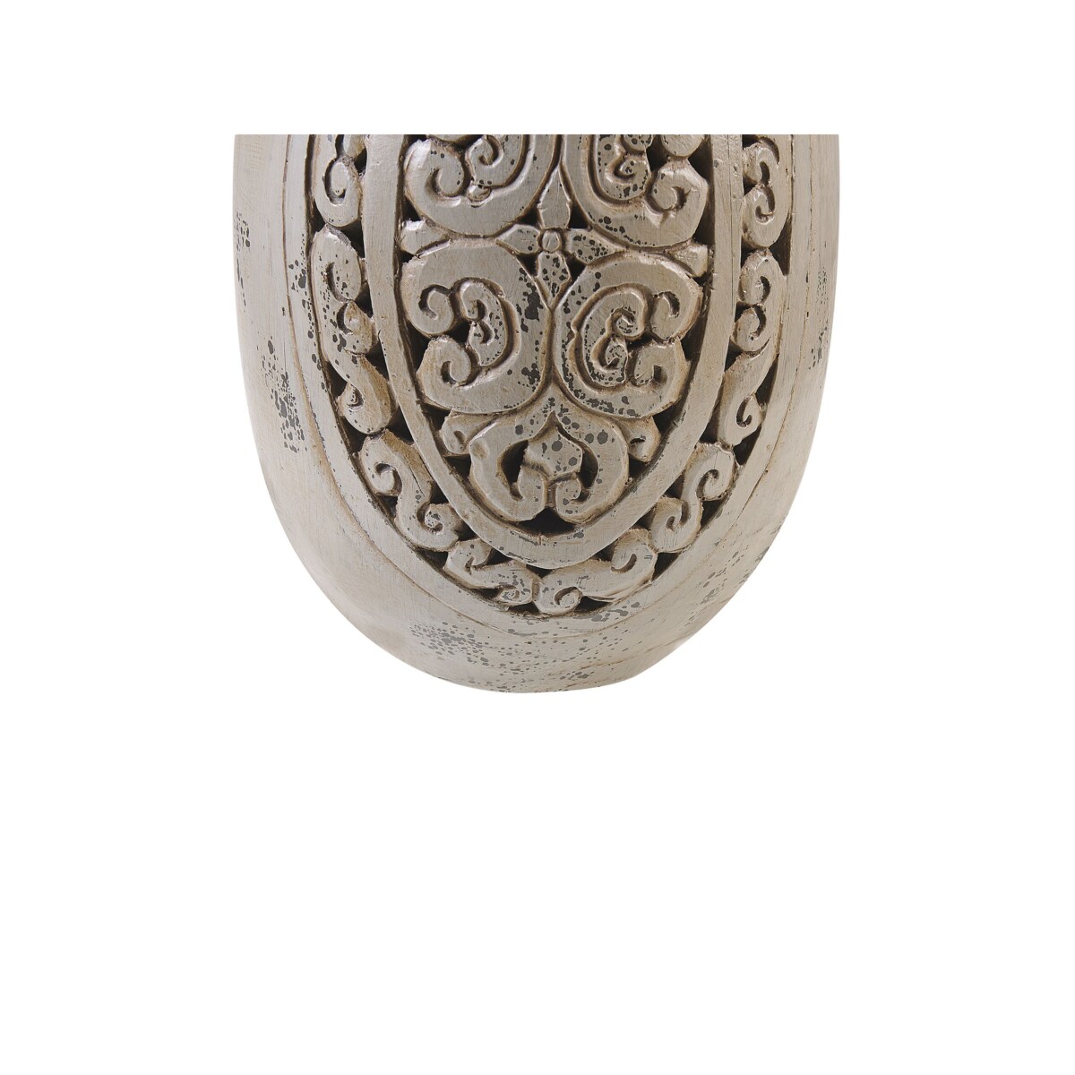 Wazon dekoracyjny gliniany szary MEGARA