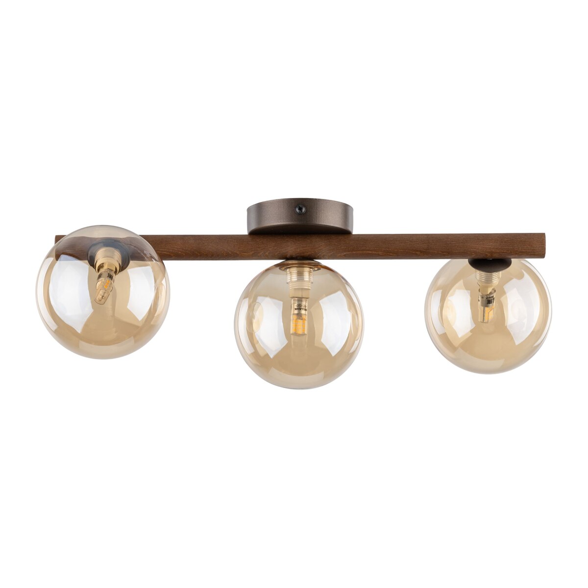 Lampa sufitowa TK Lighting ESTERA WOOD 11093 3xG9 drewno orzech bursztyn